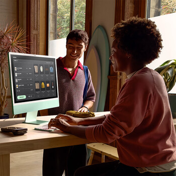 Apple/苹果/苹果AI/iMac24英寸M4(10+10核)32G 2T绿色一体式电脑Z1K300032【企业专享】
