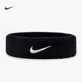 耐克（NIKE）运动发带止吸汗头带跑步导汗带篮球防汗头巾头箍束发带黑色