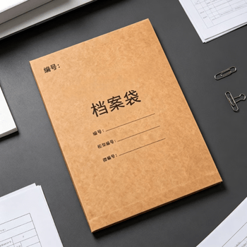 融银之汇（RYZH）0222 企业定制档案袋 进口牛皮纸250克加厚文件袋 印LOGO印字合同袋  100个/件