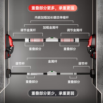 博舒健单杠室内引体向上器家用成人免打孔门上健身器材运动吊杆