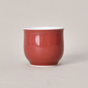 中国　缸豆紅釉　煎茶碗　杯　五客　C　R7791 缸豆红瓷器品牌及商品- 京东