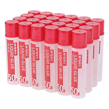 晨光（M&G）50ml高粘度液体胶 办公快干耐用胶水 学生手工黏胶(软胶头涂抹均匀) 24支装AWG97004