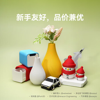 拓竹PLA Lite入门 3D打印耗材 高性价比新手友好易打印哑光隐纹RFID智能参数识别 1kg白色16103 含料盘