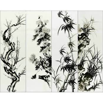 梅兰竹菊国画字画品牌及商品- 京东
