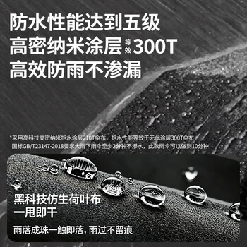 米波迪（Meebordi）雨伞大号加固加厚结实抗风大暴雨长柄抗风暴8骨半自动弯手柄定制