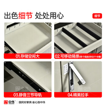 中伟(ZHONGWEI)防磁柜档案防磁柜光盘磁盘硬盘防磁柜消磁防潮柜4抽机械密码锁 中伟(ZHONGWEI)防磁柜档案防磁柜光盘磁盘硬盘防磁柜消磁防潮柜4抽机械密码锁