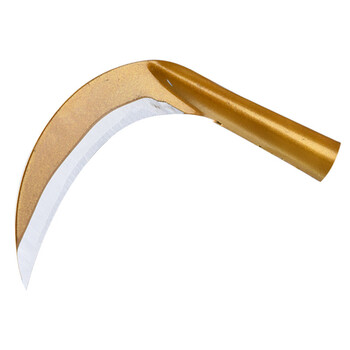 高档锰钢农用长柄月牙镰刀割草刀户外钓鱼除草割玉米割菜无柄