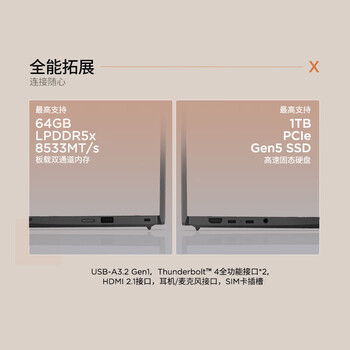 ThinkPad X13 2026 联想高性能商务办公13.3英寸轻薄笔记本电脑3代酷睿Ultra7-356H 32G 1TB SSD/W11专业版