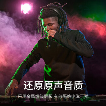 也仁 大两芯6.35音频线 公对公连接线 6.5mm音响对录线功放吉他电子琴调音台转接线 20米 YR-YP47