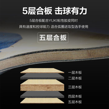 蝴蝶（Butterfly）四星级乒乓球拍直拍 双面反胶皮5层合板底板兵拍单只402 内附拍套