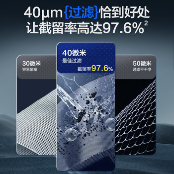 海尔（Haier）前置过滤器超大通量家用顶配鲜活水40微米可视化自动反冲洗净水器银河pro HQZ60-HFAZ26