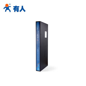有人（LonHand） USR-N668 工业级多串口服务器8口机架式串口转网口232/422/485转以太网  