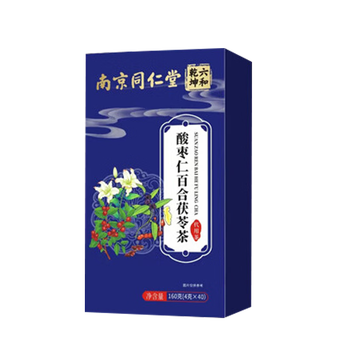 同仁堂酸枣仁百合茯苓茶安睡健康泡水喝的养生茶160g