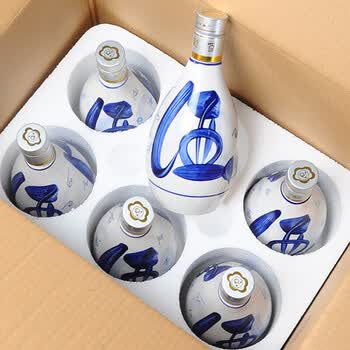 一斤青花瓷酒瓶型号规格- 京东