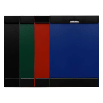 锦宫（KINGJIM） MAGFLAP磁性板夹书写文件夹板夹办公用品强力夹写字垫板A4竖版5085GS蓝色