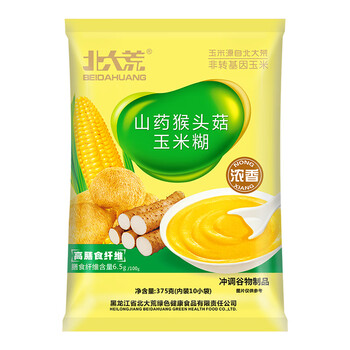 北大荒山药猴头菇玉米糊羹375g粗粮粥益生元营养谷物早餐冲饮低脂代餐