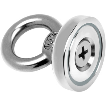 DSB(迪士比)强磁吸铁石磁铁强力打捞专用圆形吸铁石钕铁硼吊环吸盘河道户外打捞神器直径25mm 1个装 DSB(迪士比)强磁吸铁石磁铁强力打捞专用圆形吸铁石钕铁硼吊环吸盘河道户外打捞神器直径25mm 1个装