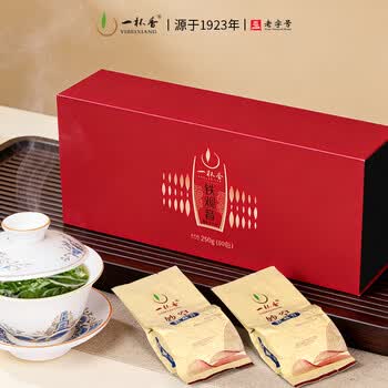 一杯香茶叶安溪乌龙茶铁观音清香型特级500g礼盒装送礼自己喝散装茗茶