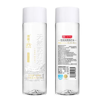 依能 蔚蓝饮用天然苏打水 无添加 弱碱性pH8.0+ 400ml*15瓶 整箱装