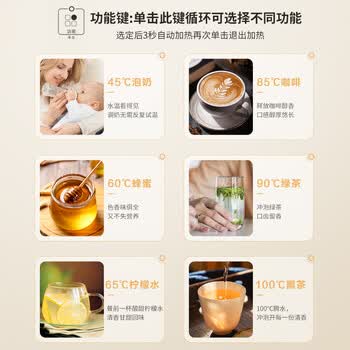 美菱（MeiLing）茶吧机 京菱系列 家用饮水机遥控智能【双温双显双出水口】下置水桶全自动立式泡茶机MY-C919 
