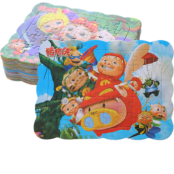 猪猪侠拼图 猪猪侠拼图40片纸质立体积木儿童早教力玩具女孩 猪猪侠1