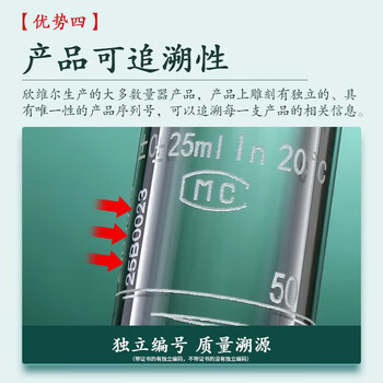 欣维尔玻璃容量瓶实验室高硼硅高精度厚壁透明容量瓶 24/29口 1000ml标配玻璃塞 F811000N-1