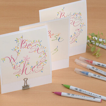 吴竹（KURETAKE）日本进口ZIG软尖笔水彩笔马克笔勾线笔48色套装RB-6000AT/48V元旦文具礼盒女孩生日礼物