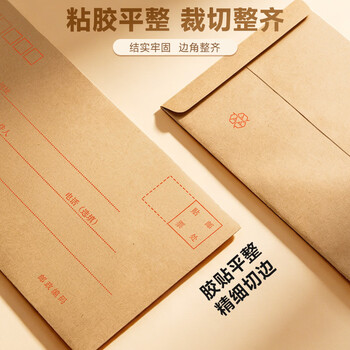 晨光（M&G）3号B6牛皮纸信封 176*125mm财务发票袋 邮局商务标准信封袋工资袋 20个装AGWN8532