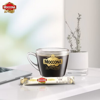 摩可纳（Moccona）经典8号冻干速溶黑咖啡1.8g*10条 深烘进口拿铁美式冷萃400次咖啡