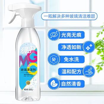 绿伞 GMC玻璃清洁剂浴室清洁剂去污防尘除垢多用途清洁剂800g