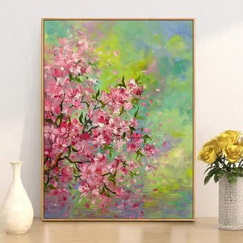 数字油画樱花价格报价行情- 京东