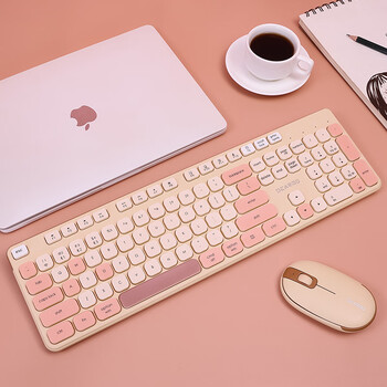 迪摩（DEARMO）MK8900无线键盘鼠标套装无线键鼠套装蓝牙双模内置锂电笔记本台式电脑键鼠套装 金彩