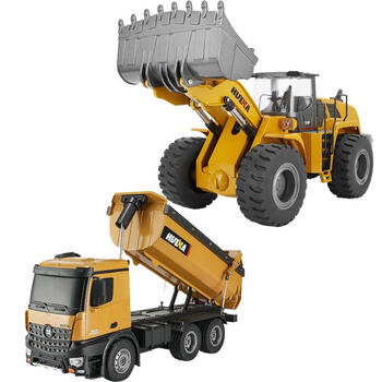 机儿童男孩714岁玩具583铲车582自卸车两件套收藏关注送5800毫安电池