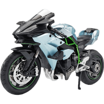 雅马哈r1摩托车模型 合金仿真摆件玩具川崎机车生日礼物送男生 大款