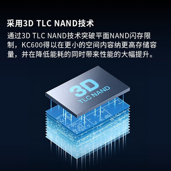 金士顿（Kingston）256GB SATA3 SSD固态硬盘 KC600系列 读速高达550MB/s AI电脑配件