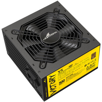 长城（Great Wall）额定500W V5金牌直出电源（60cm长线材/全电压/单路12V/双显卡接口）