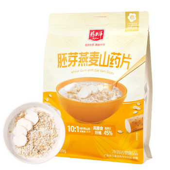 精力沛即食胚芽燕麦山药片420g 温和滋养肠胃高蛋白营养代餐独立包装