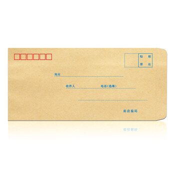 浩立信（LISON）【全网低价】浩立信 1519-5号信封 220*110 100个/包牛皮纸信封邮局标准信纸发票工资袋信封袋