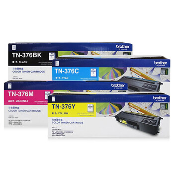 兄弟 TN-376 四色原装墨粉盒 适配 HL-L8250CDN/L9200CDW/DCP-L8400CDN/MFC-L8650CDW 打印机粉盒 约 14500 页