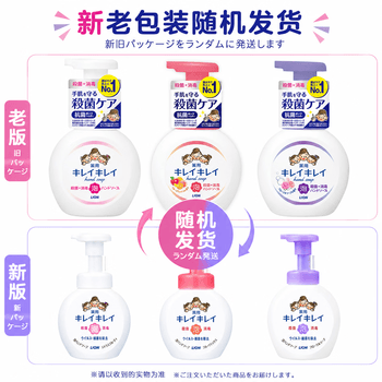 狮王（Lion）泡沫洗手液滋润温和易冲洗儿童成人通用原装进口250ml果香型