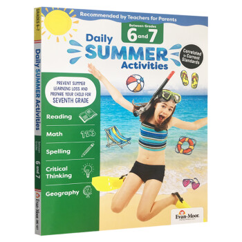 Evan Moor 每日练习系列 暑假综合练习册 六年级暑假 Daily Summer Activities Between G6-G7
