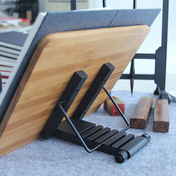 芬尚 竹制读书架阅读架 学生课本支架 可调节看书架 乐谱平板支架 临帖架 字贴架 33.5*24cm 芬尚 竹制读书架阅读架 学生课本支架 可调节看书架 乐谱平板支架 临帖架 字贴架 33.5*24cm