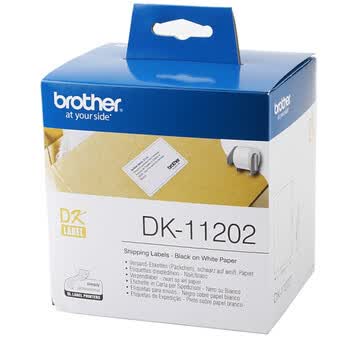 兄弟 DK-11202 标签带62mm*100mm白底/黑字(纸质300张)热敏标签打印纸不干