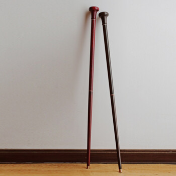 瑾瑶  印度 紫檀【圆头式 拐杖】 手握舒适送亲人送好友自戴收藏 紫檀