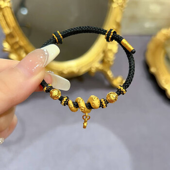 珠宝首饰>黄金>黄金手链/脚链>禧臣>禧臣黄金卷卷蛇手链女士本命年