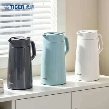 虎牌（TIGER）保温壶 304不锈钢时尚保温壶PWO-A16C-HD 深灰色 1.6L