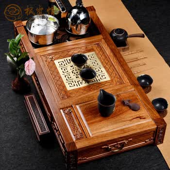 原木花梨茶桌面 黄花梨木茶盘价格报价行情- 京东