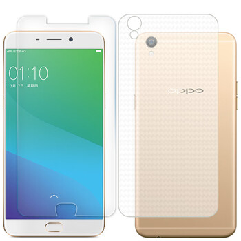 适用于oppo r9plus/a/r9plustm 高清玻璃膜 背膜【前后二套白边液】
