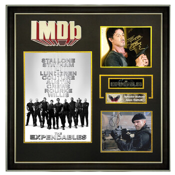 imdb 敢死队 西尔维斯特史泰龙 杰森斯坦森亲笔签名照片含证书