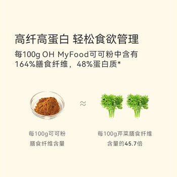 OH MyFood天然生可可粉128g/袋未碱化隔夜燕麦烘焙冲饮早餐粉ohmyfood